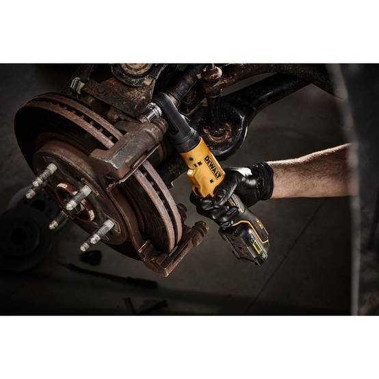 Clé à cliquet DEWALT XR 18V Brushless - Batteries 2 x 1.7 Ah - Têtes interchangeables 1/4', 3/8' et porte-embout hexagonal 1/4' - DCF510E2G-QW - Image 3