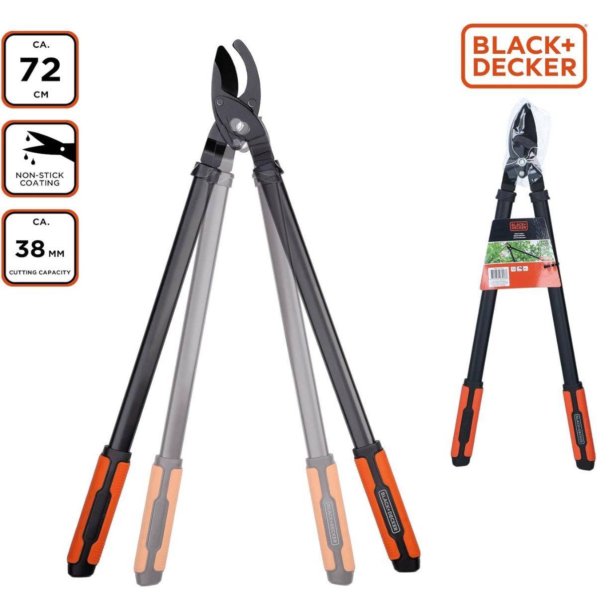 Coupe Branche 72cm Revêtement Anti-adhésif sur les Lames de Coupe Black et Decker - Image 3