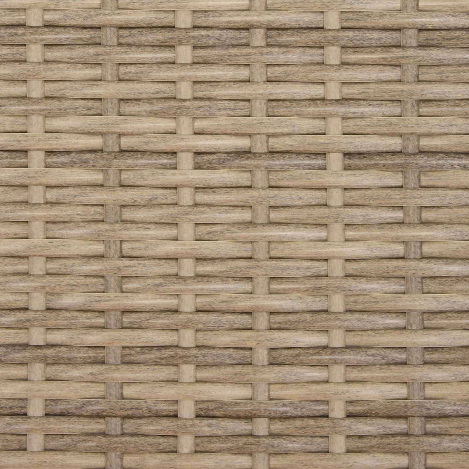 ComfortXL - Canapé de jardin polyrotin pour extérieur parasol inclinable beige et gris - ComfortXL Outdoor Living - Image 6