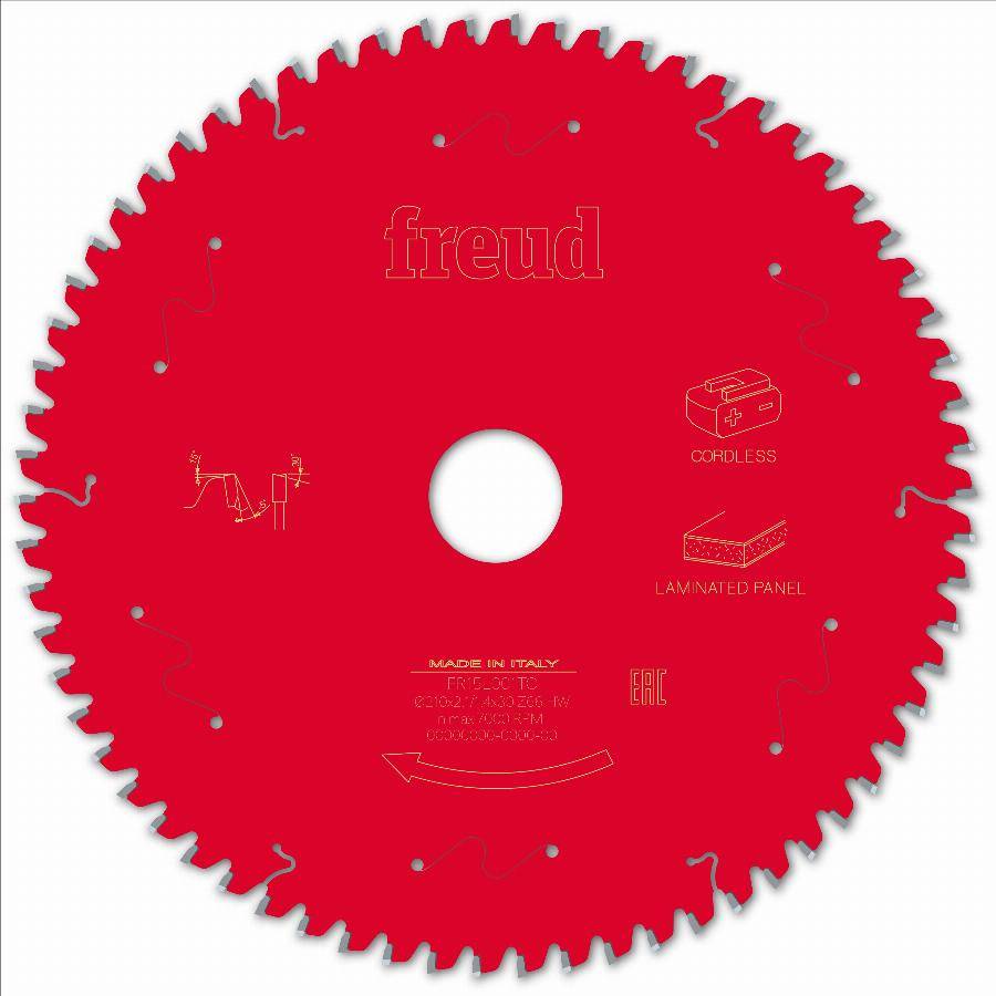 Lame pour scie circulaire portative sans fil FREUD - Ø210 2,1/1,4 AL30 Z66 BA -5° - F03FS10078 -FR15L001TC - Image 2