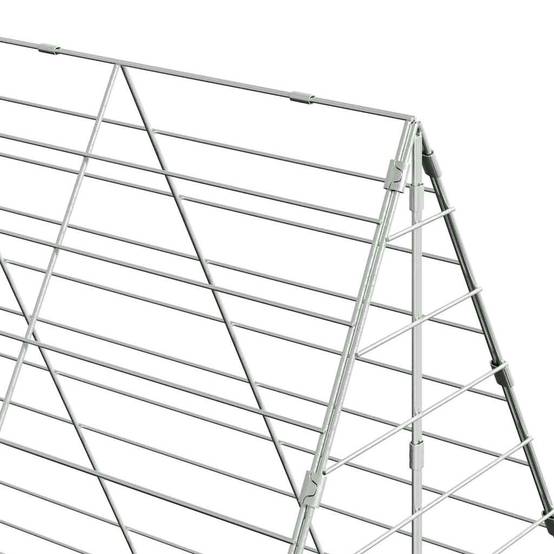 Enclos Poulailler Acier Galvanisé Spacieux Sécurisé Jardin 6x1x2,1m - ComfortXL Outdoor Living - Image 6