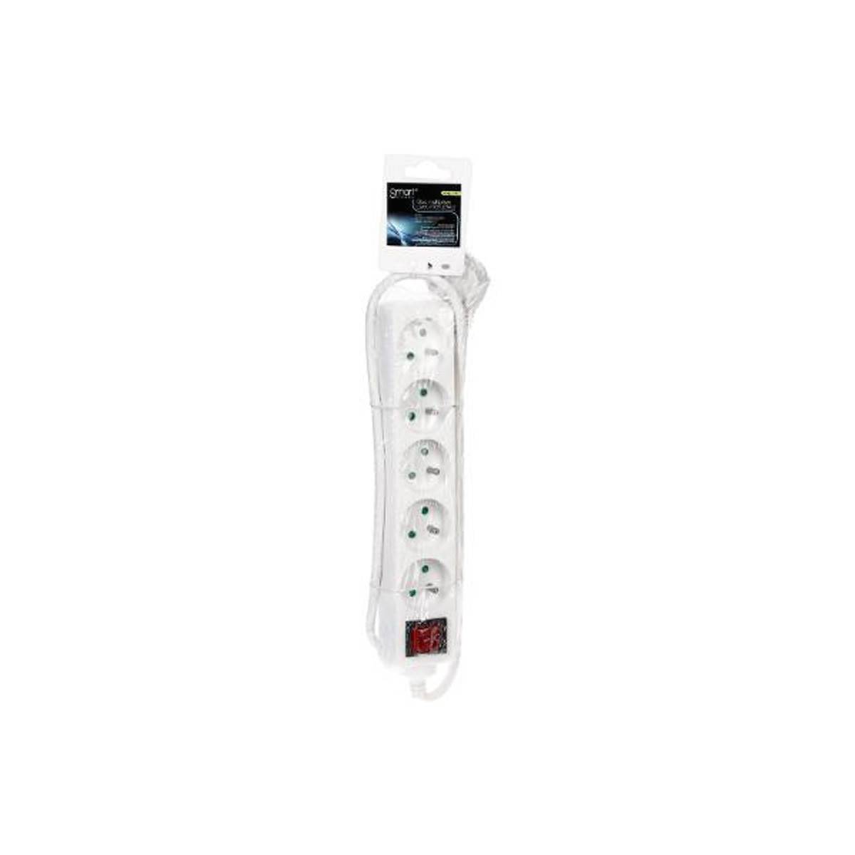 Bloc Multiprise "5 Prises" 28cm Blanc - Image 4