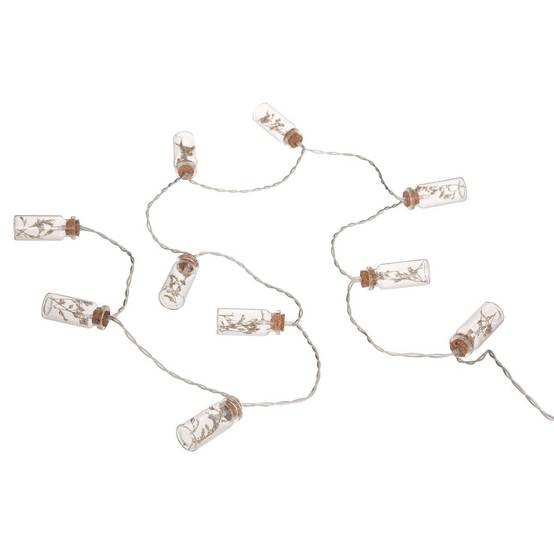 Atmosphera - Guirlande "Fleur" LED 10 fleurs pile beige L165cm - Atmosphera Créateur d'intérieur - Image 2