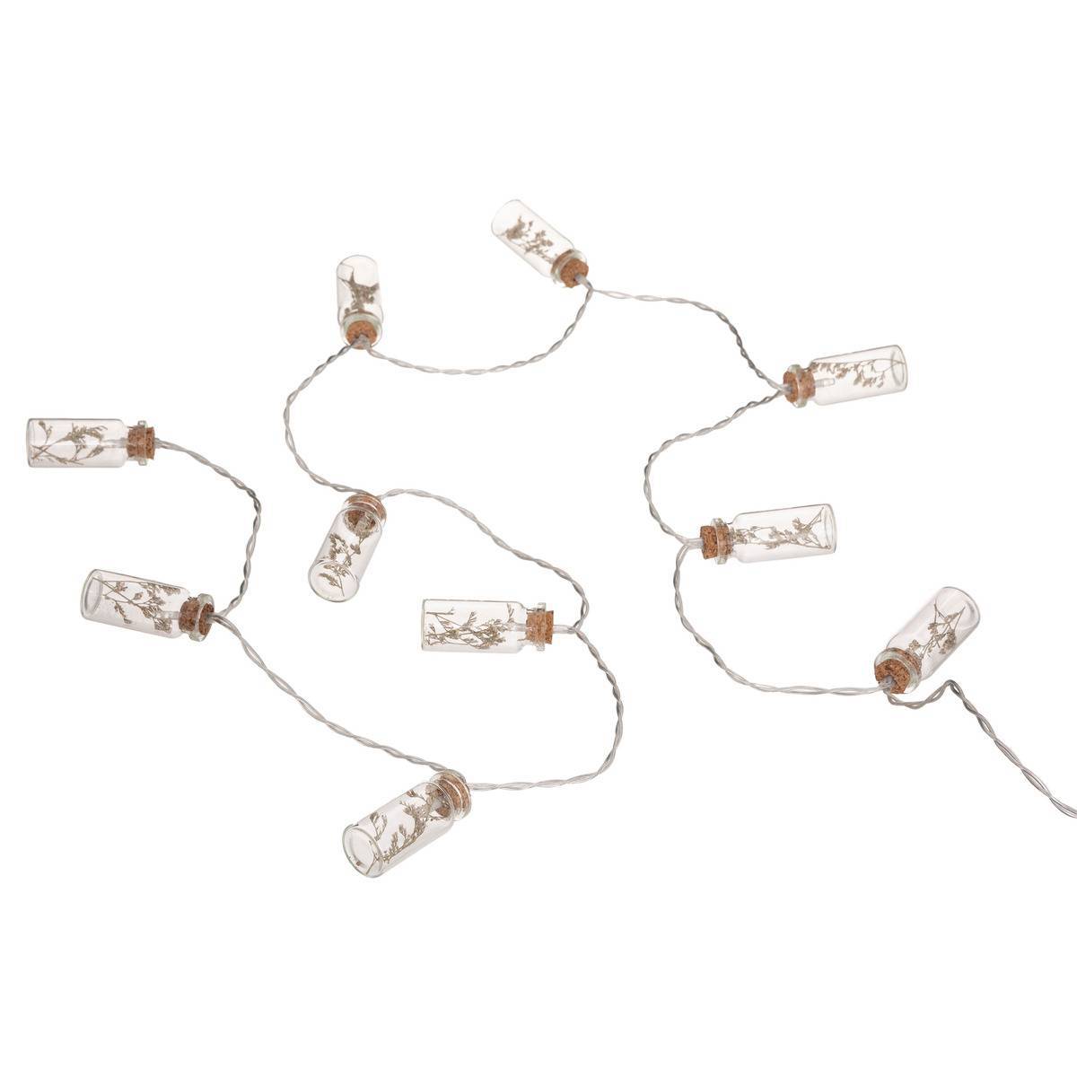 Atmosphera - Guirlande "Fleur" LED 10 fleurs pile beige L165cm - Atmosphera Créateur d'intérieur - Image 2