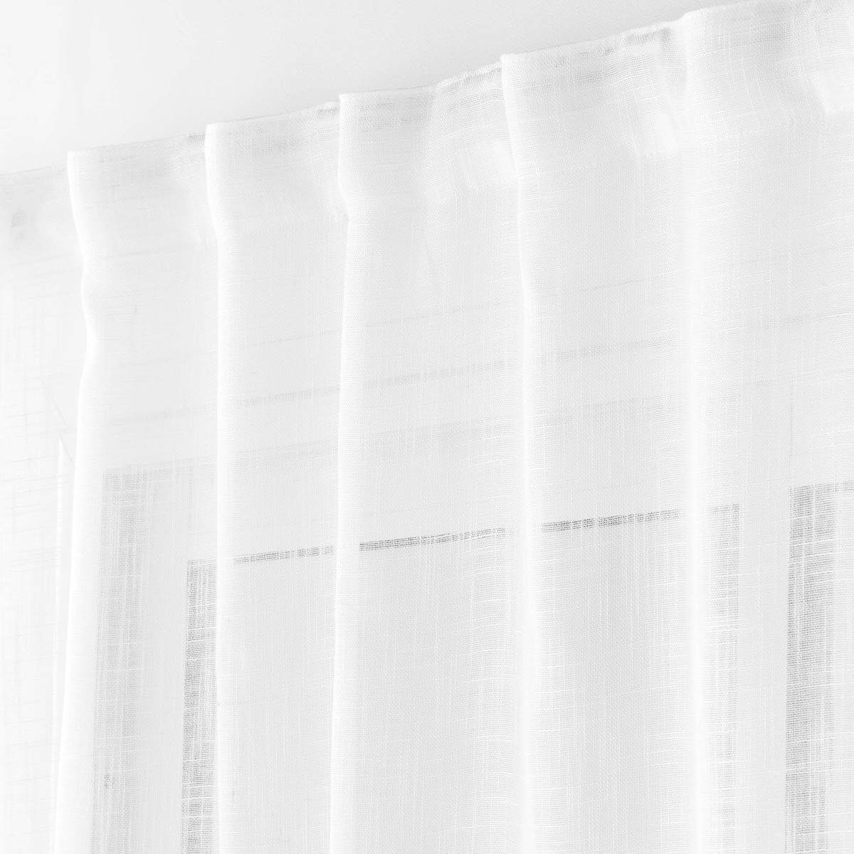 Rideau Voilage à Passants "Haltona" 140x240cm Blanc - Image 4