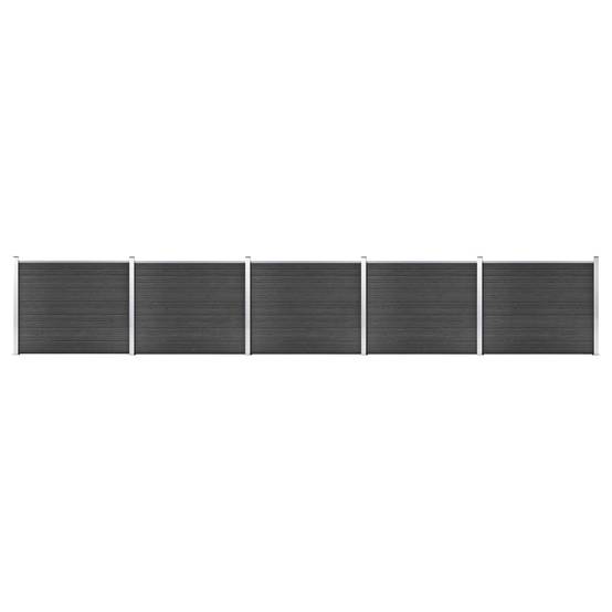 Ensemble de panneau de clôture WPC Gris 872 x 146 cm - PANGIVO - Image 1