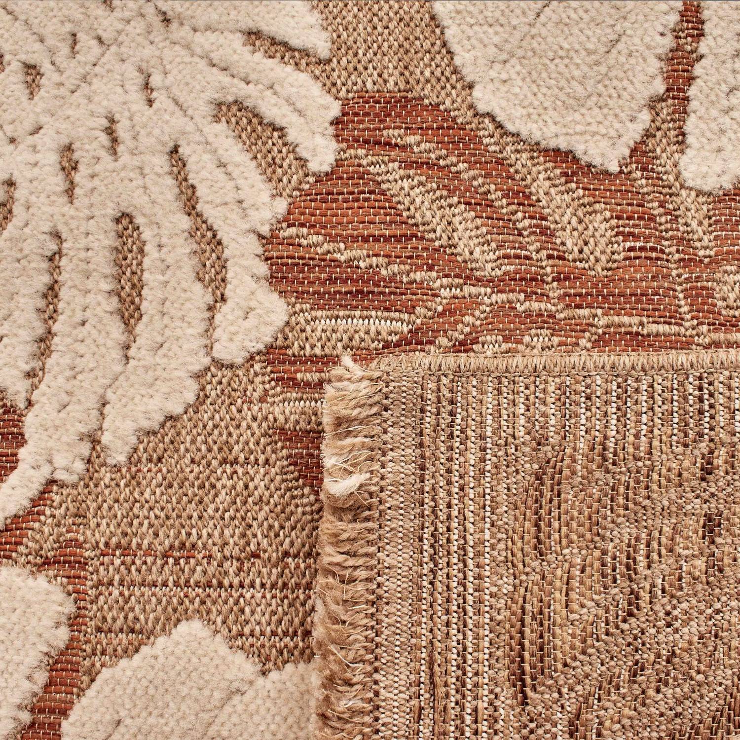 Autre - Tapis intérieur et extérieur en polypropylène marron 60x90cm - Image 3