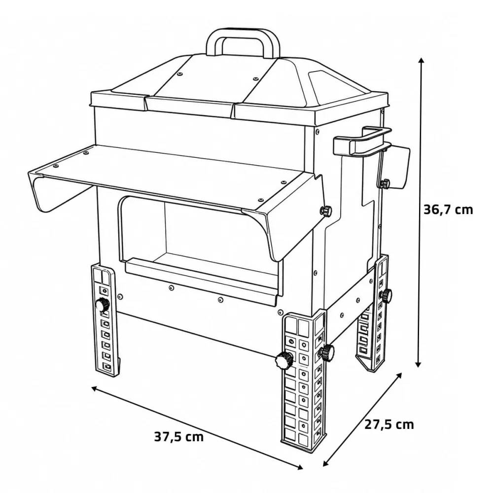 Olba - Mangeoire Robust® Grande Ouverture 16kg - Acier Galvanisé pour Volailles, Canards et Oies Olba - Image 5