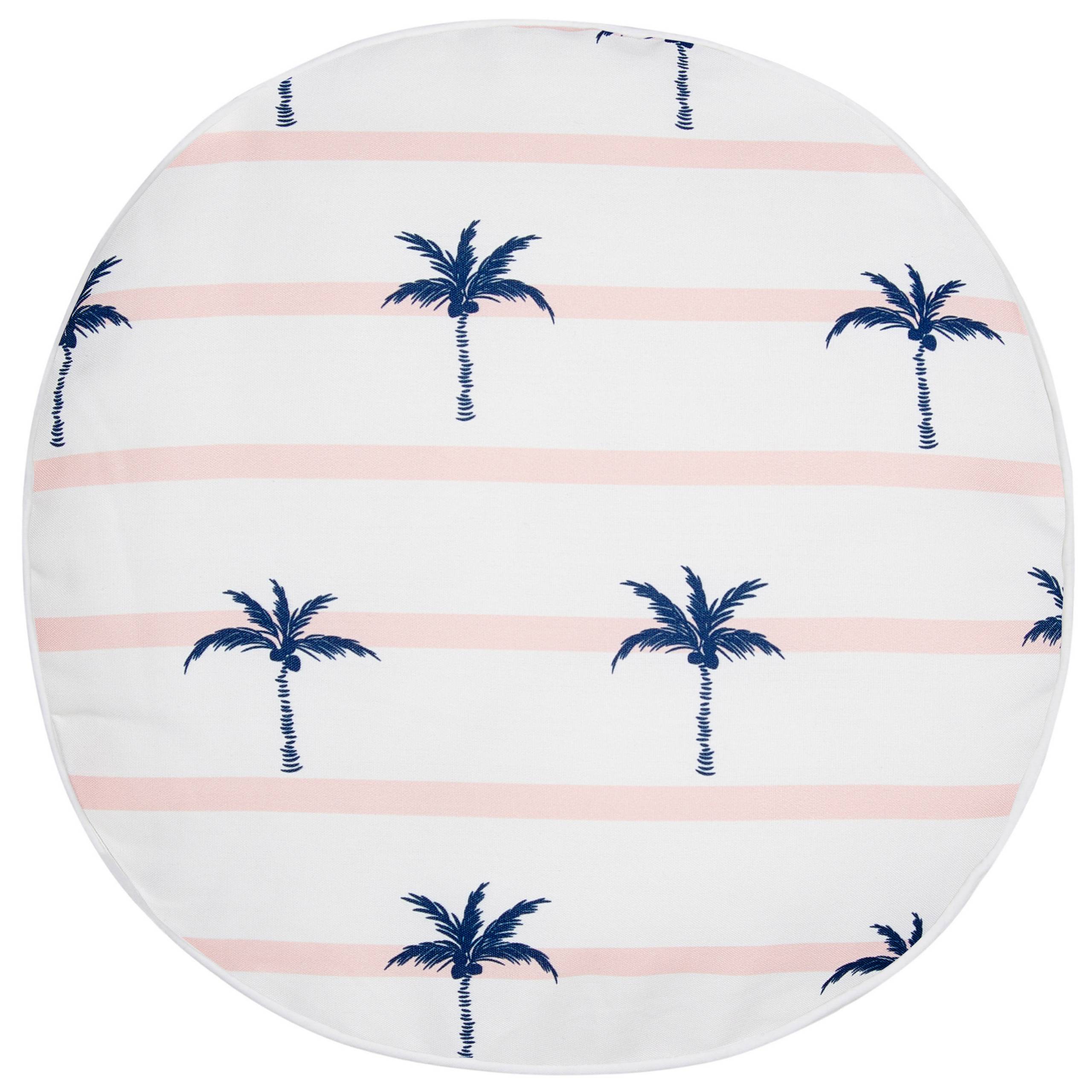 Beliani - 2 Coussins Décoratifs de Jardin Tissu Blanc à Motif de Palmiers 40 x 40 cm Très Confortable pour l'Extérieur ou Intérieur Housses Amovibles - Image 4