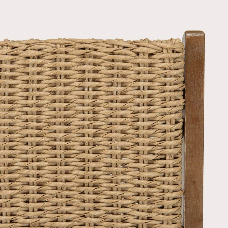 VICTOIRE - Lot de 2 fauteuils pliants acacia huilé et rotin synthétique - Image 5