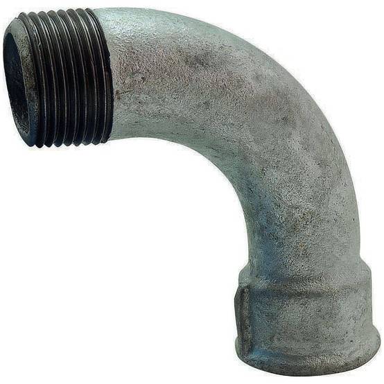 Codital - Coude 90° à grand rayon en fonte maléable galvanisée male femelle| Raccord EN 10242 - 3/4'' - Image 1