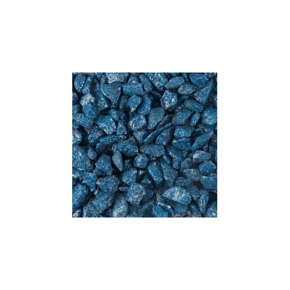 Gravier brillant Néon bleu foncé 1 kg aquarium - Image 3