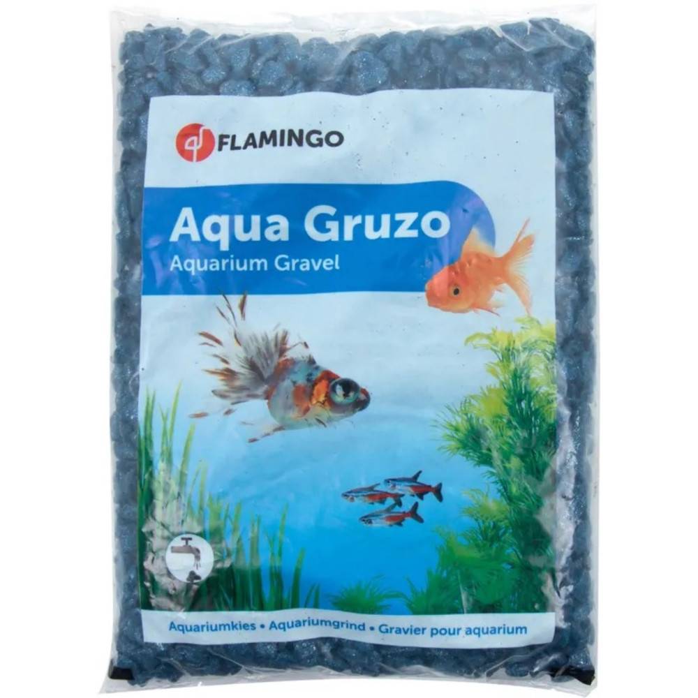 Gravier brillant Néon bleu foncé 1 kg aquarium - Image 1