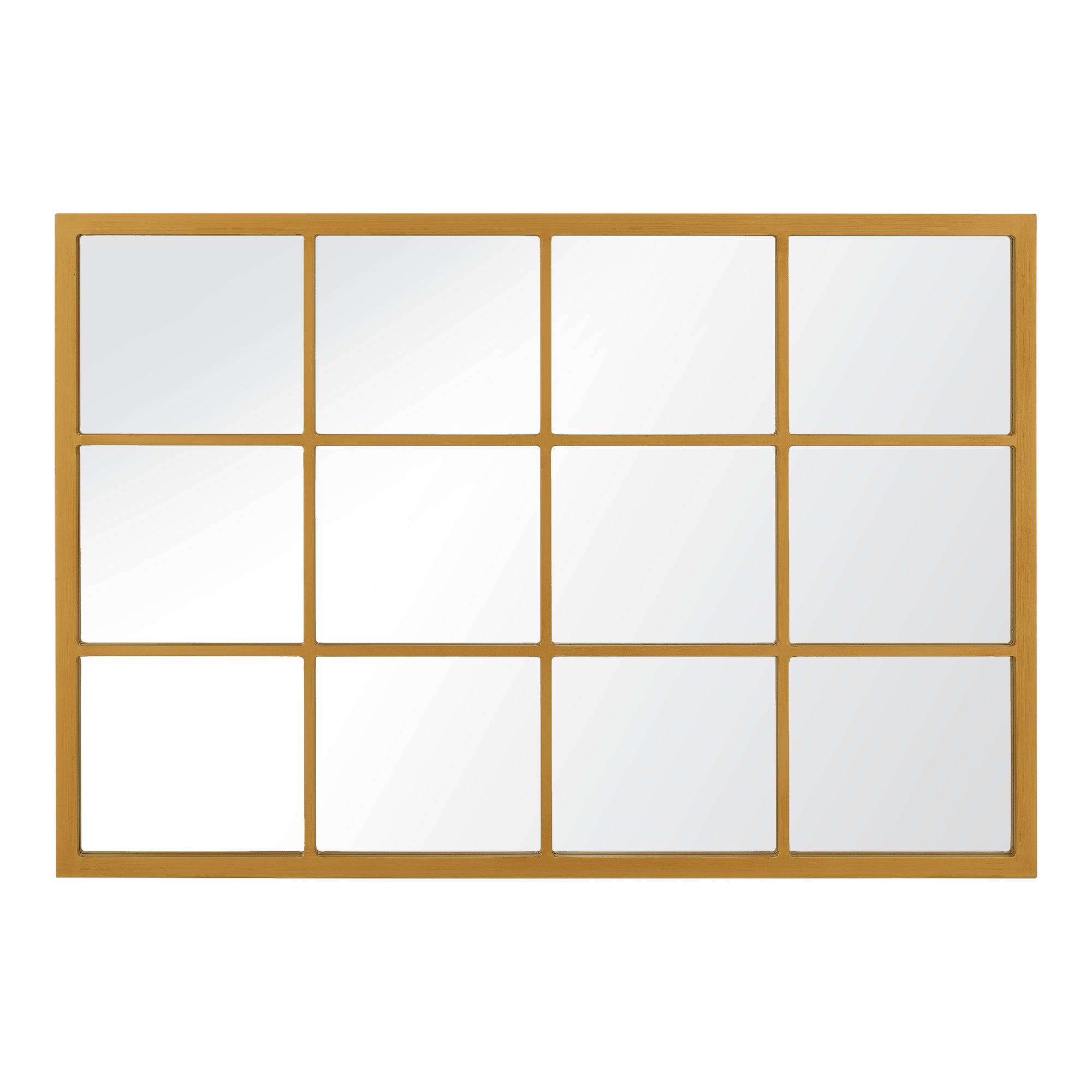 Miroir mural rectangulaire 90 x 60 cm or - Image 4