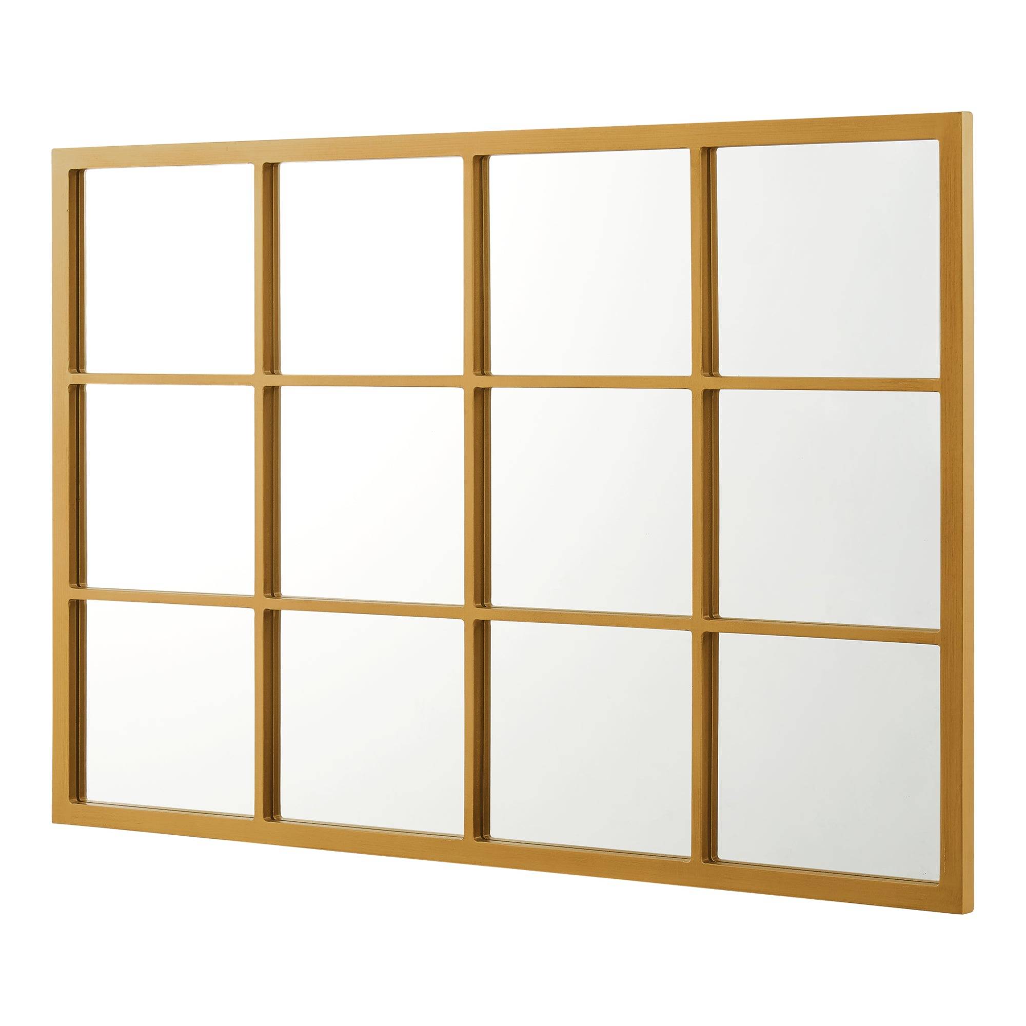 Miroir mural rectangulaire 90 x 60 cm or - Image 3