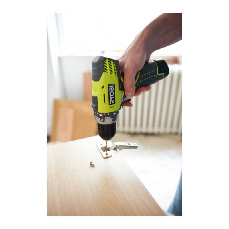 Ryobi - Perceuse-visseuse RYOBI 12V - 2 Batteries 2.0Ah - 1 Chargeur RCD1201-220S - Image 2