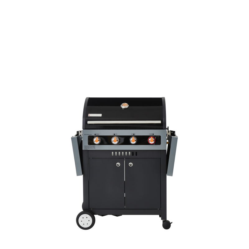 Barbecue au gaz BRASERO Boston Black 4K Turbo - 4 brûleurs + 1 Turbo Zone, Noir - Image 7