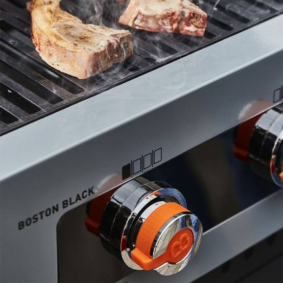 Barbecue au gaz BRASERO Boston Black 4K Turbo - 4 brûleurs + 1 Turbo Zone, Noir - Image 3