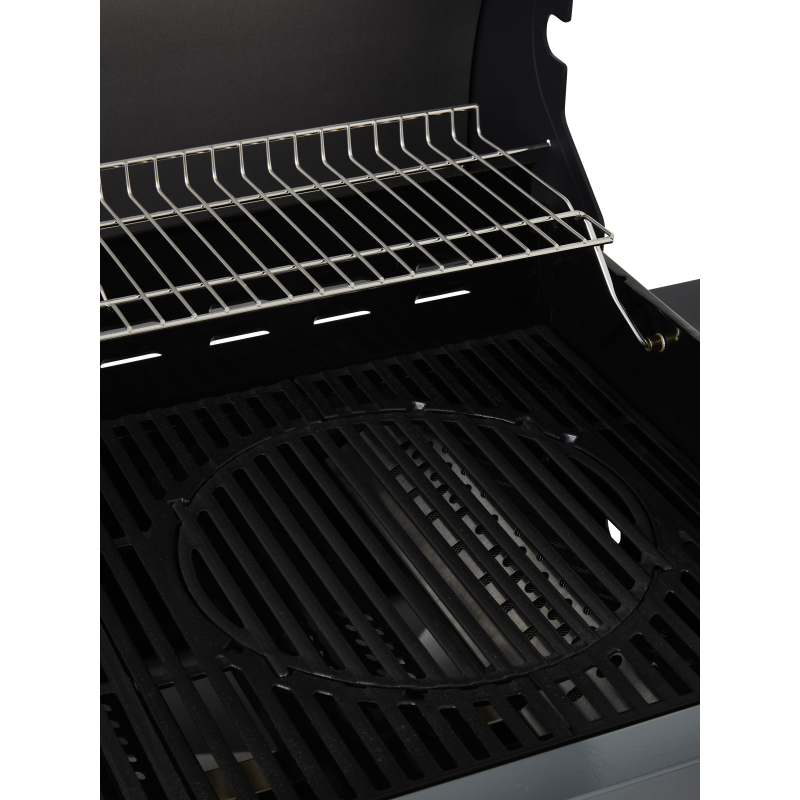 Barbecue au gaz BRASERO Boston Black 4K Turbo - 4 brûleurs + 1 Turbo Zone, Noir - Image 9