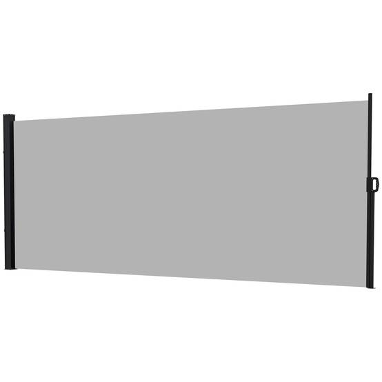 Store latéral aluminium polyester gris clair 300 x 4 x 200 cm - PANGIVO - Image 2