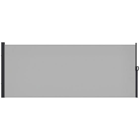 Store latéral aluminium polyester gris clair 300 x 4 x 200 cm - PANGIVO - Image 1