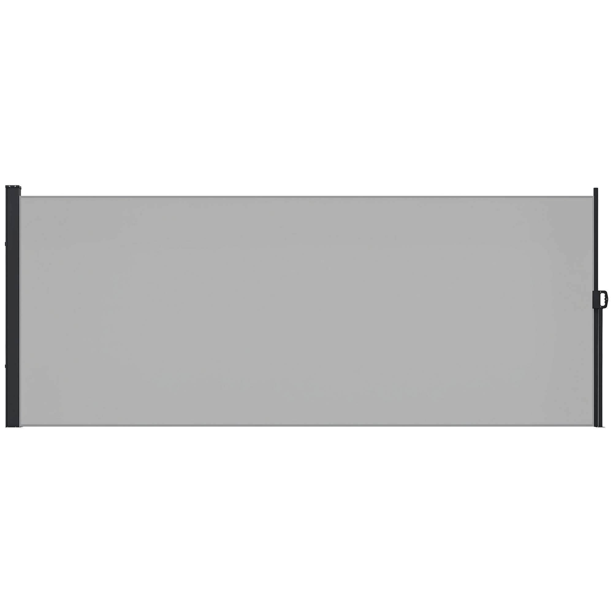 Store latéral aluminium polyester gris clair 300 x 4 x 200 cm - PANGIVO - Image 1