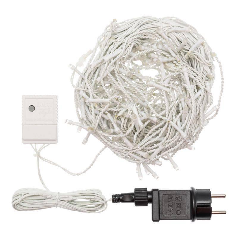 Lotti - Guirlande stalactite 20M H 60CM 480 LED blanc chaud 8 programmes câble blanc 24V Lotti - Image 4