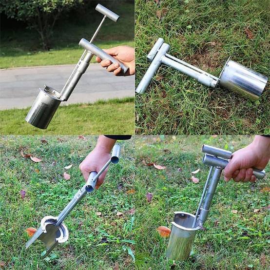 Transplantoir en acier, outil de plantation de semis - IntiMeg - Image 5