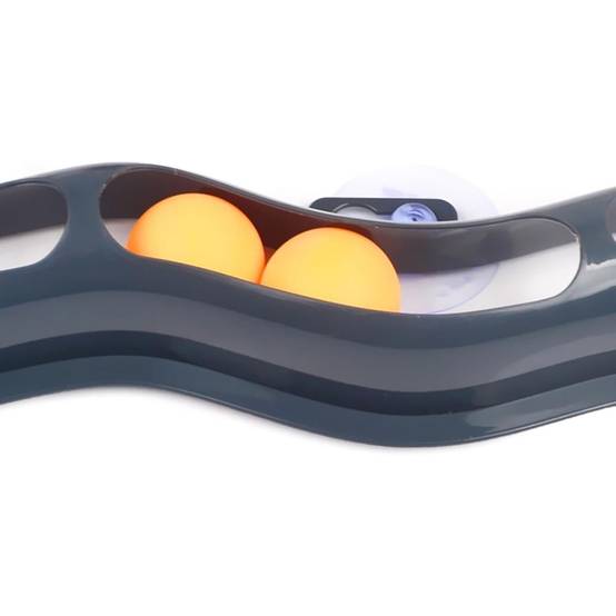 Jouet interactif pour chat-Balle de chasse à ventouse pour chat - Fixation fenêtre/miroir - Stimulation interactive - Living123 - Image 4