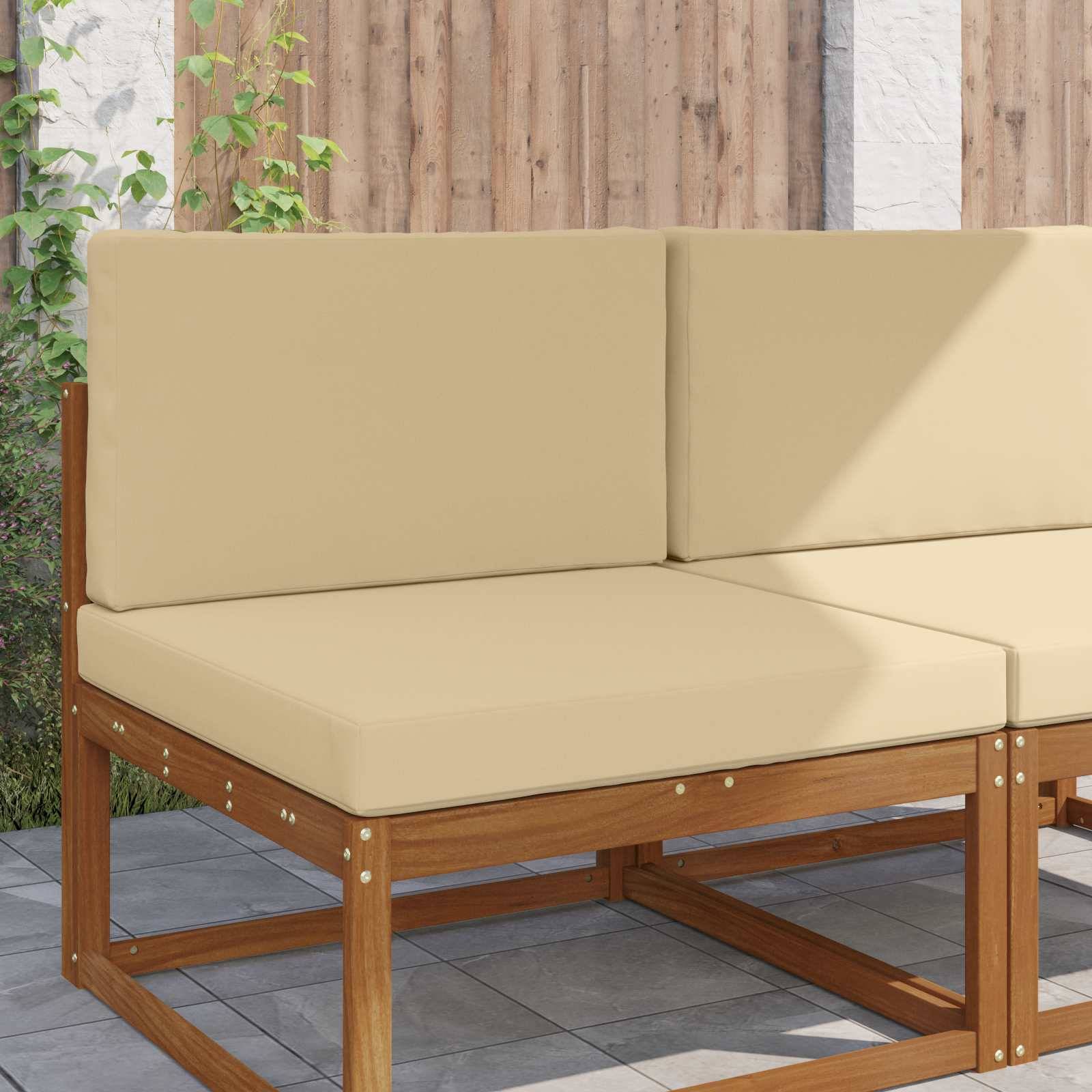 PANGIVO - Coussins de canapé extérieur polyester beige 80 x 80 x 8 cm, poids:4.06kg - PANGIVO - Image 1