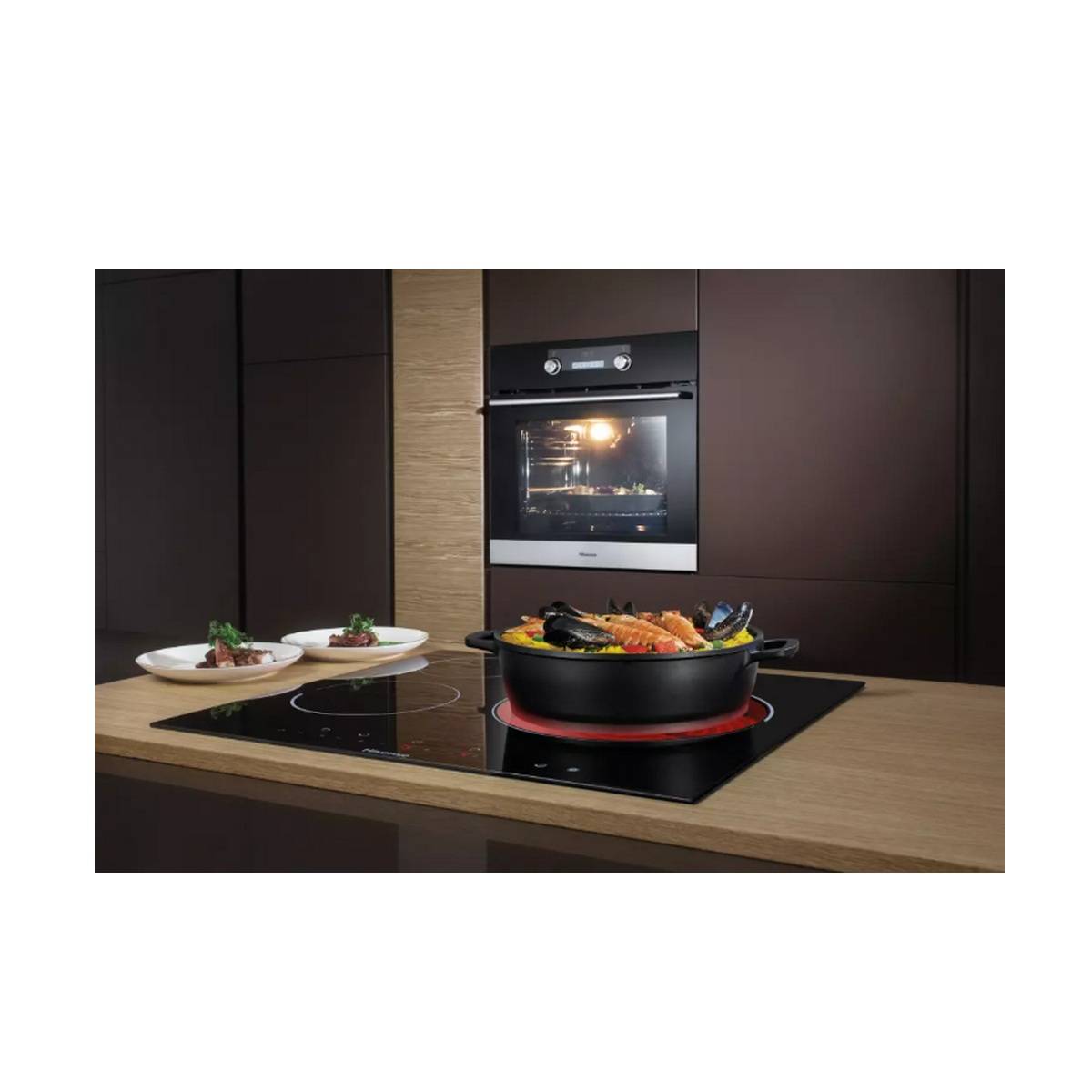 Table de cuisson vitrocéramique 60cm 3 feux 5700w noir E6332BSCE Hisense - Image 5