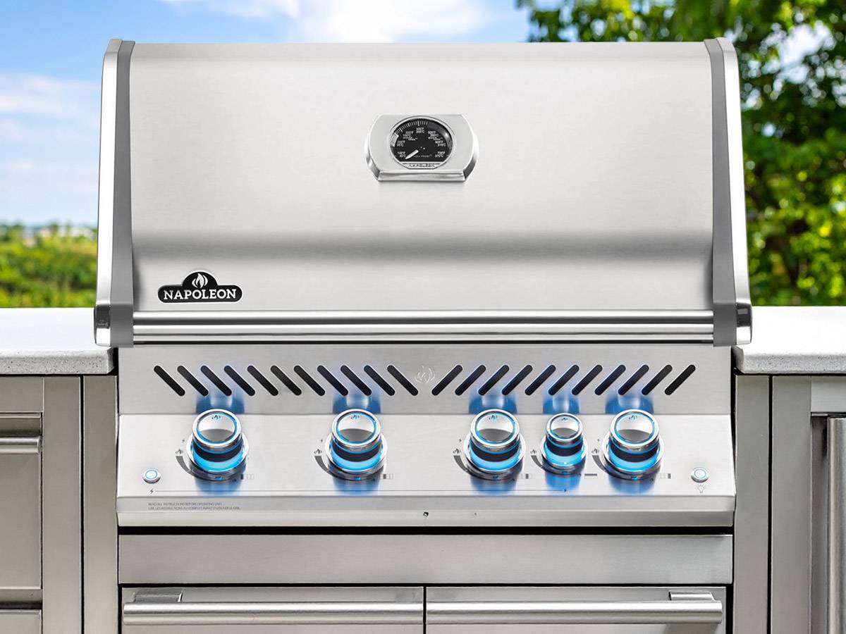 Napoleon - Barbecue à gaz encastrable Prestige Pro 500 inox avec rôtissoire - Napoleon - Image 2
