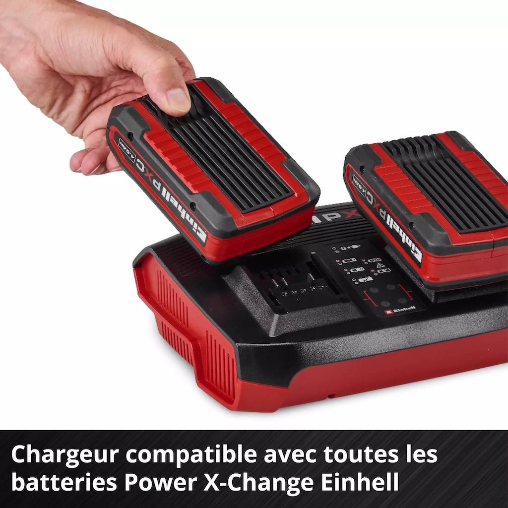Einhell - Chargeur double rapide – Power X-Twincharger 4A - 18 V - 2 ports - LED - recharge simultanée Einhell - Image 6
