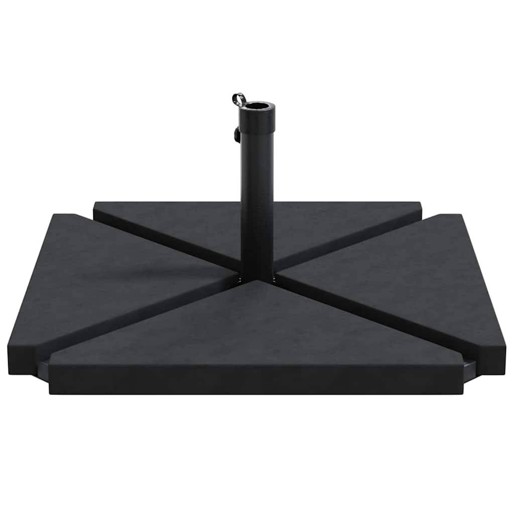 Ensemble de 5 pcs bases de parasols - accessoire parasol granit et acier - MEUBLE PRO - Image 5