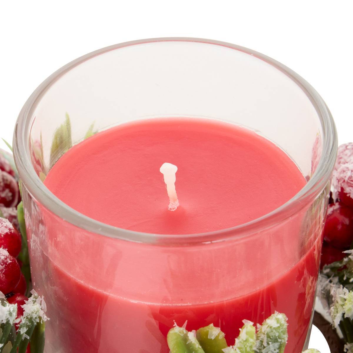 Feeric Christmas - Lot de 3 bougies parfumées centre de table rouge 45 g - Feeric Lights & Christmas - Image 2