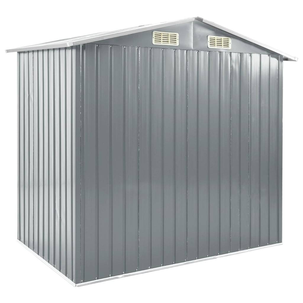 Vidaxl - Abri de jardin avec étagère Gris 205x130x183 cm Fer 20.3m² vidaXL 47103 - Image 7