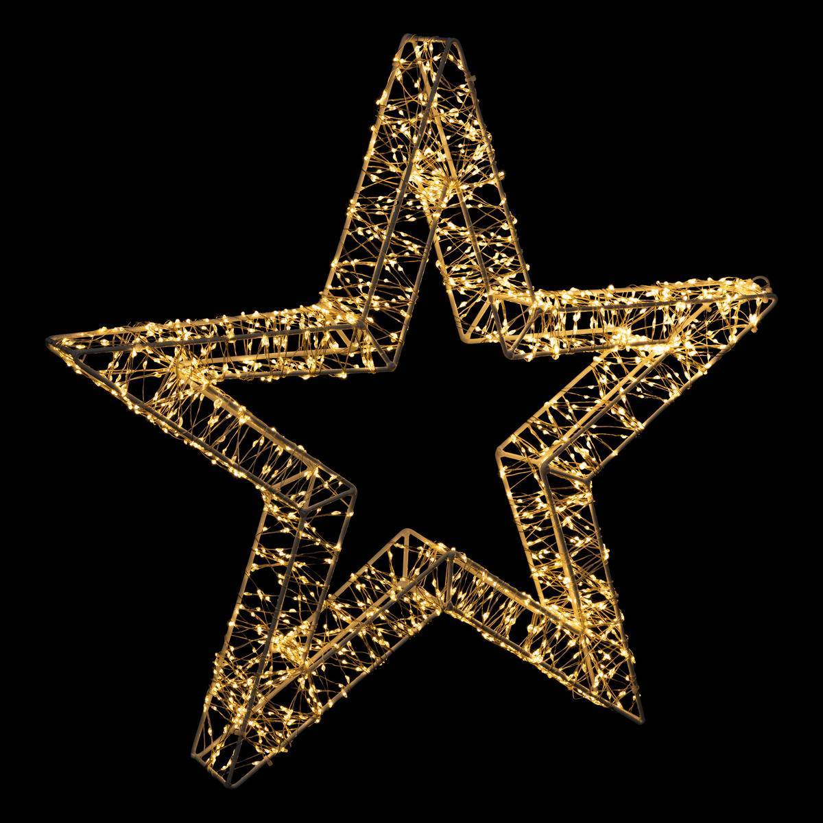 Fééric Lights & Christmas - Décoration d extérieur étoile 1800 LED blanc chaud H55cm avec transfo FEERIC LIGHTS & CHRISTMAS - Image 2