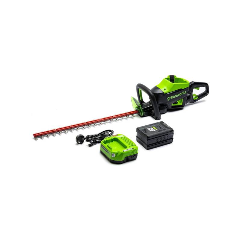 Greenworks - Taille-haies sans fil Brushless GREENWORKS 60V - Lame 66cm - 1 batterie 2.0 Ah - 1 Chargeur - GD60HT66K2