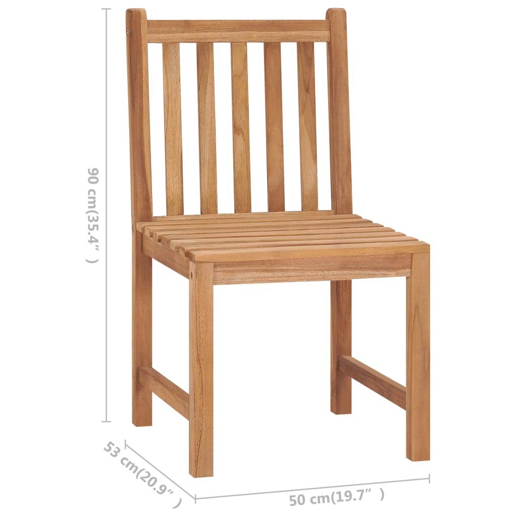ComfortXL - Chaises de Repas Lot de 8 en Teck Durable avec Coussins Épais 7cm pour Table de Jardin Beige – ComfortXL Outdoor Living - Image 5