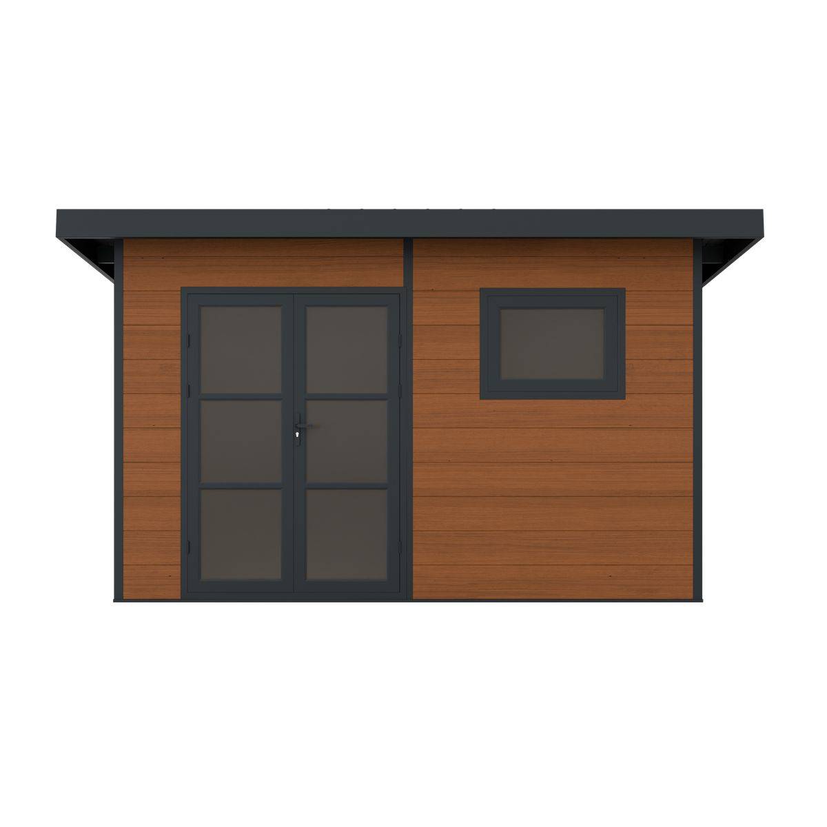 Direct Abris - Abri de Jardin Composite ALMA - 15m2 - Brun - Cabane de Jardin - Image 4
