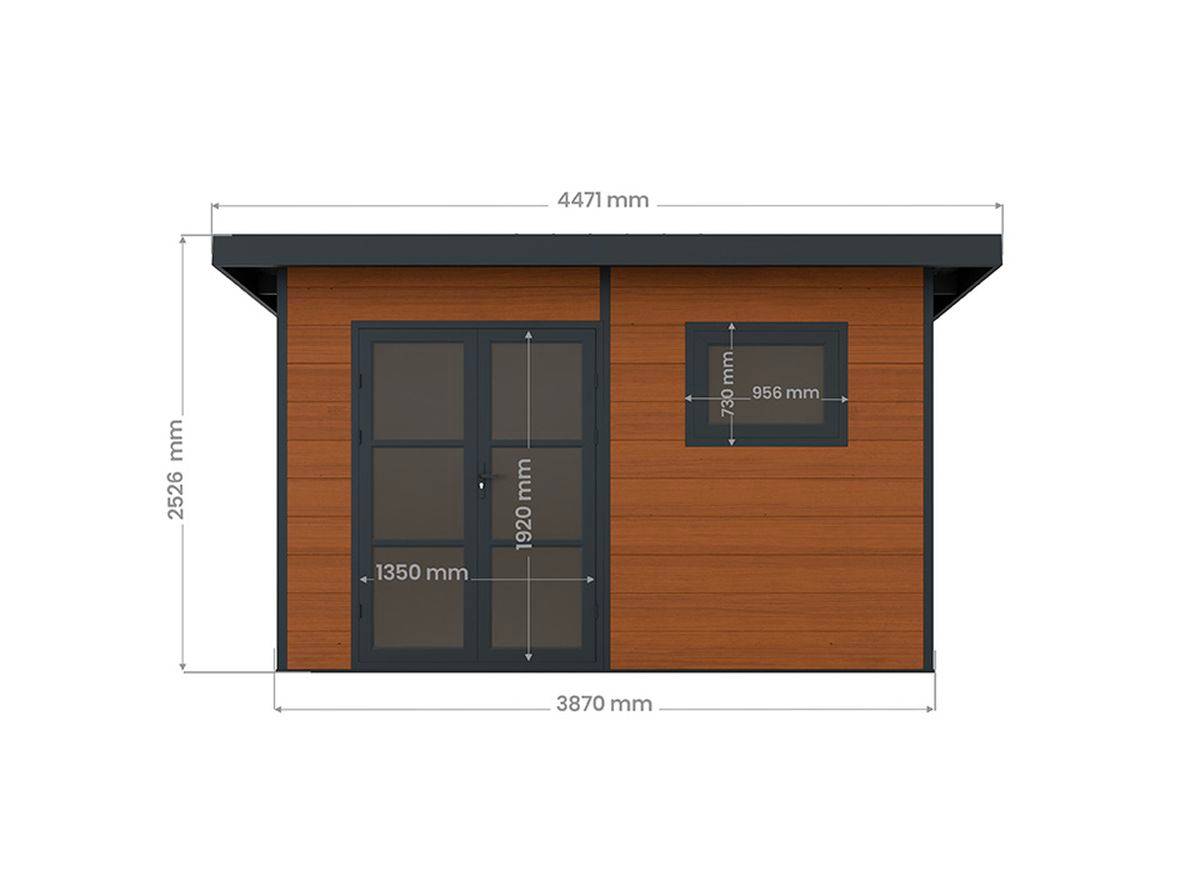 Direct Abris - Abri de Jardin Composite ALMA - 15m2 - Brun - Cabane de Jardin - Image 6