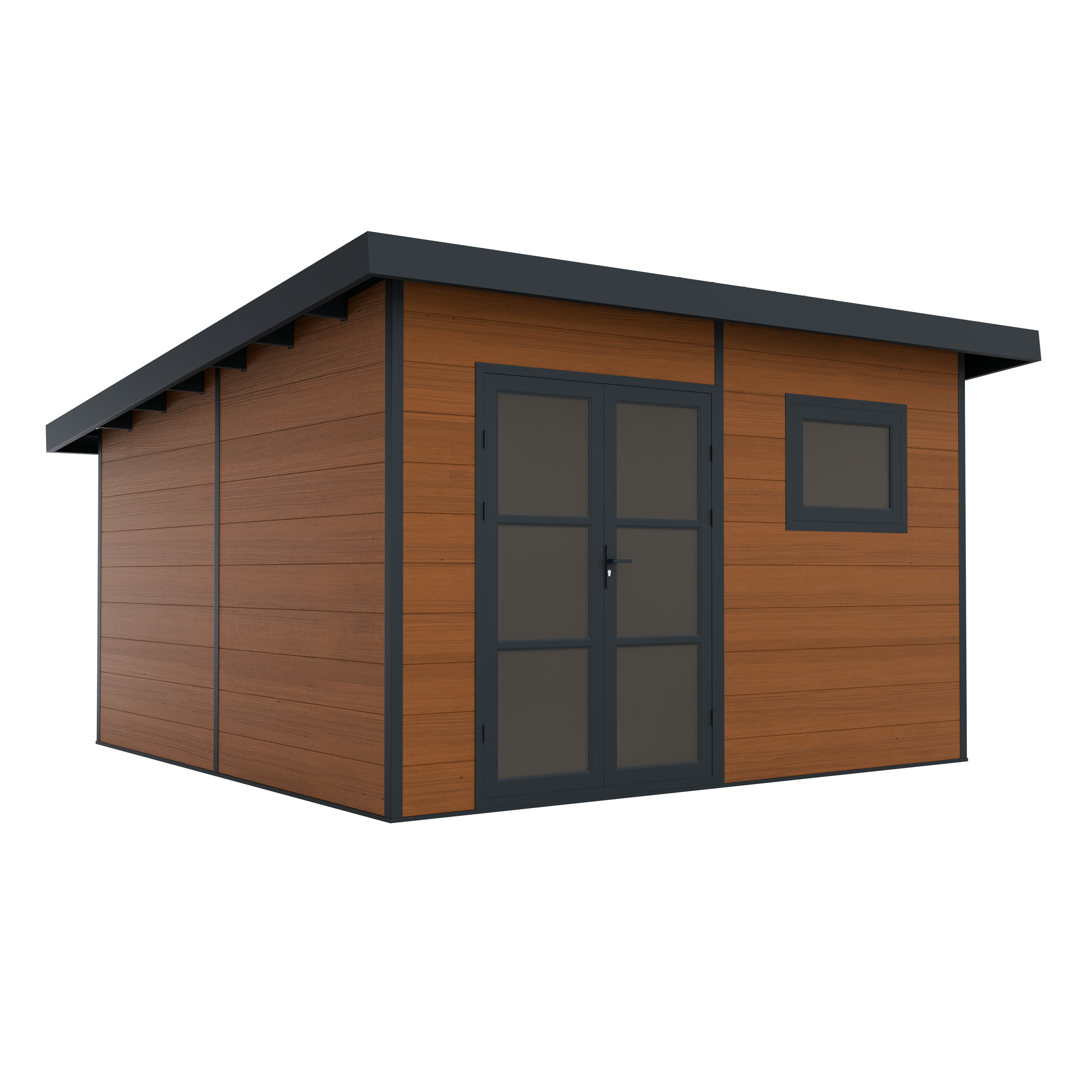 Direct Abris - Abri de Jardin Composite ALMA - 15m2 - Brun - Cabane de Jardin - Image 3