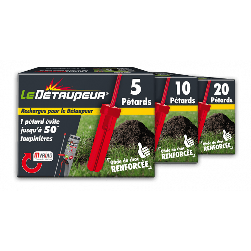 Recharge piège à taupe – LE DÉTAUPEUR – 20 pétards – NEO1407127 - Image 2