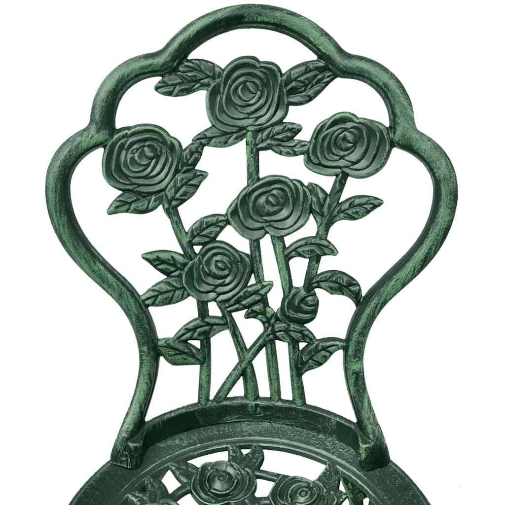 Vidaxl - Ensemble de bistro 3 pcs-Salons de jardin Aluminium coulé Vert - Image 7