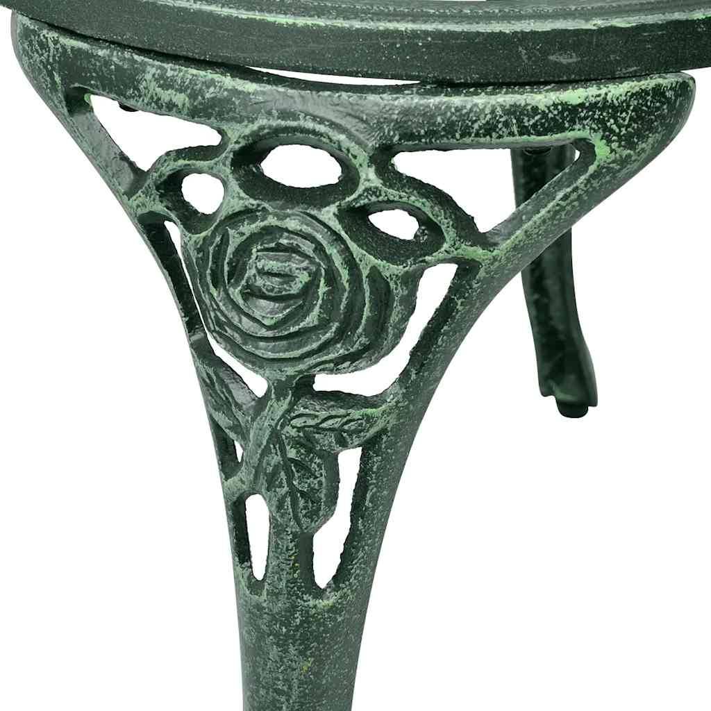 Vidaxl - Ensemble de bistro 3 pcs-Salons de jardin Aluminium coulé Vert - Image 9