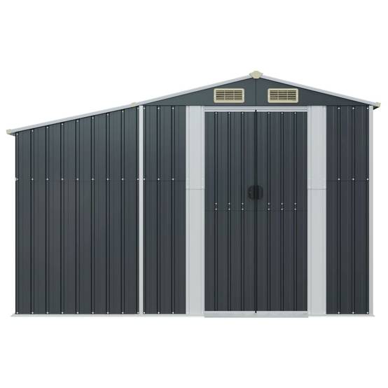 Vidaxl - Abri de jardin anthracite 277x93x179 cm acier galvanisé vidaXL 364518 - Image 9