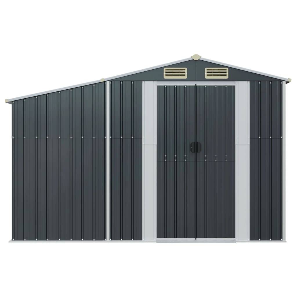 Vidaxl - Abri de jardin anthracite 277x93x179 cm acier galvanisé vidaXL 364518 - Image 9