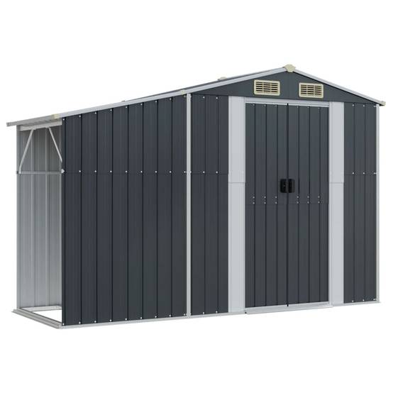 Vidaxl - Abri de jardin anthracite 277x93x179 cm acier galvanisé vidaXL 364518 - Image 2