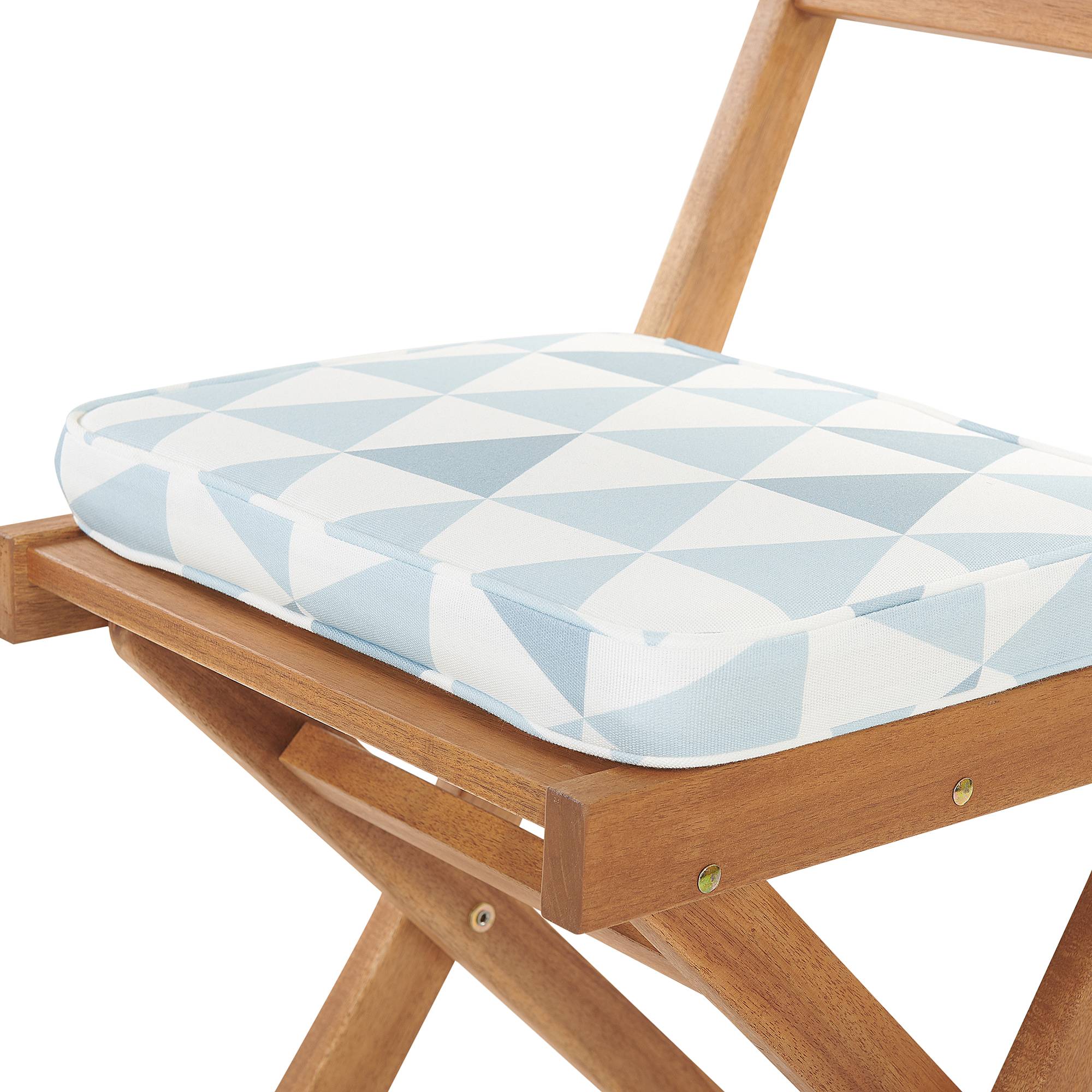 Beliani - Set de bistrot, 2 Personnes Acacia Bleu FIJI - 60x60x75- Beliani - Image 5