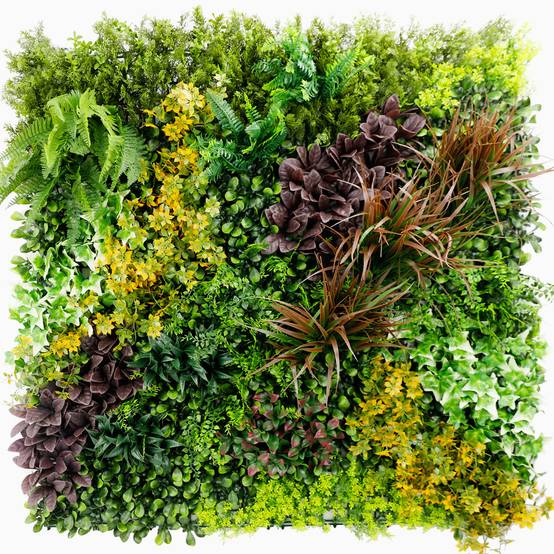 Mur Végétal Artificiel 1 m × 1 m « Life Jungle » – Plaque Ultra Dense Prête à Clipper - Image 1